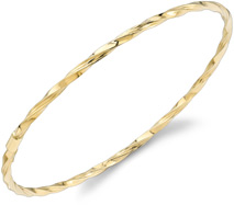 Twisted Rope Bangle Bracelet, 14K Yellow Gold