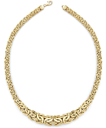 Byzanite Necklace, 14K Yellow Gold