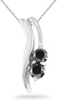 1/2 Carat Black Diamond Pendant
