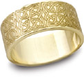 Celtic Filigree Wedding Band