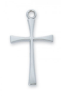 Sterling Silver Slender Cross Pendant