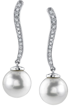 South Sea Pearl & Diamond Celeste Earrings