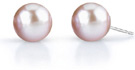 9mm Lavender Freshwater Pearl Stud Earrings