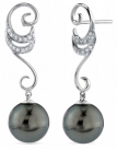 Tahitian Pearl & Diamond Opera Earrings