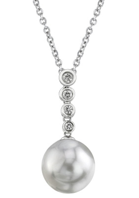 South Sea Diamond Links Pearl Pendant