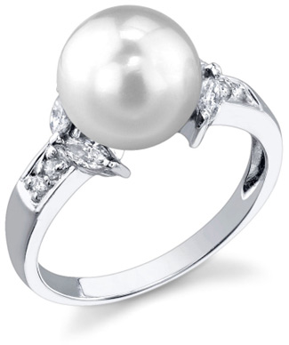 South Sea Pearl & Diamond Fiore Ring
