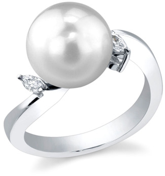 South Sea Pearl & Diamond Maxim Ring