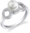 Akoya Pearl & Diamond Solaris Ring