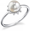 Akoya Pearl & Diamond Melissa Ring