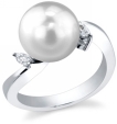 South Sea Pearl & Diamond Maxim Ring