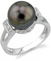 Tahitian Pearl and Diamond Nicole Ring 465686104