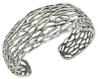 Woven Sterling Silver Cuff Bracelet