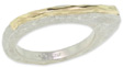 Handmade 14K Gold Top Sterling Silver Ring