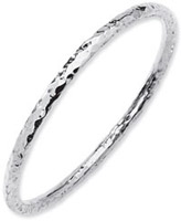 Sterling Silver Hammered Bangle Bracelet