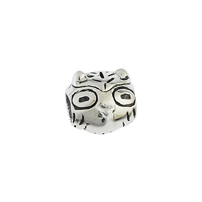 Owl Bead in Sterling Silver