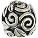 Swirls & Leaves Bead in Sterling Silver