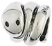 Snake Bead in Sterling Silver