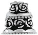 Wedding Cake Bead in Sterling Silver