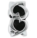 Heart Links Bead in Sterling Silver
