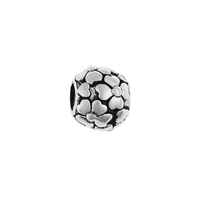 Flower Petals Bead in Sterling Silver