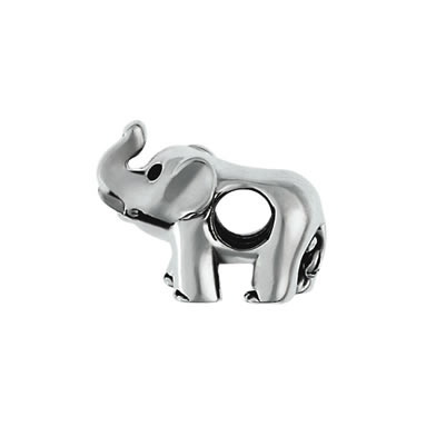 Elephant Bead in Sterling Silver