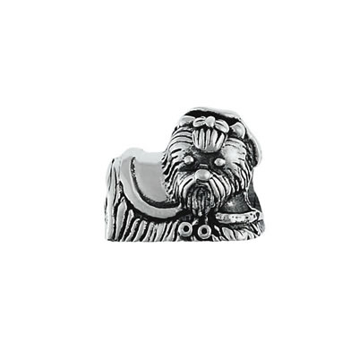 Yorkshire Terrier Bead in Sterling Silver