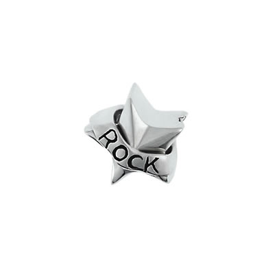 Rock Star Bead in Sterling Silver