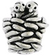 Birds in Nest Bead in Sterling Silver