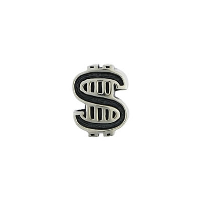 Money $ Bead in Sterling Silver