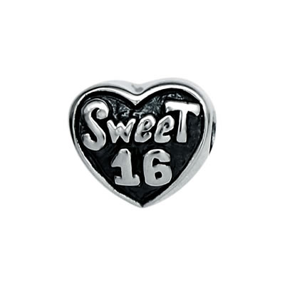 Sweet 16 Bead in Sterling Silver