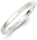 Sterling Silver 2mm Flat Band