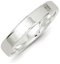 Sterling Silver 4mm Flat Band