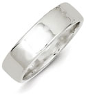 Sterling Silver 6mm Flat Band