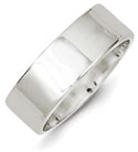 Sterling Silver 7mm Flat Band