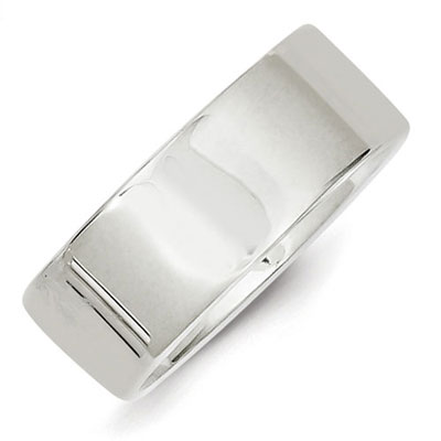 Sterling Silver 8mm Flat Band