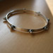 Sterling Silver Studded Bangle Bracelet