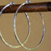 Hammered Silver Hoops