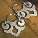 Sterling Silver Maya Hoop Earrings