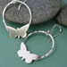 Butterfly Hoop Earrings