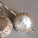 Tudor Pearl Earrings in Sterling Silver
