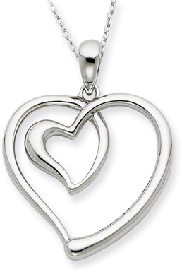 Follow Your Heart Sterling Silver Pendant