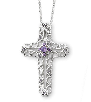 Sterling Silver Message of The Cross Pendant