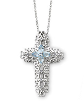 Sterling Silver Message of The Cross Pendant