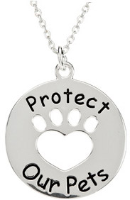 Heart U Back - Protect our Pets Sterling Silver Pendant