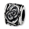 .925 Sterling Silver Floral Bead
