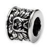 Sterling Silver Floral Bead