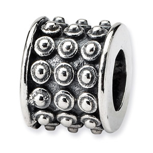 .925 Sterling Silver Bali Bead