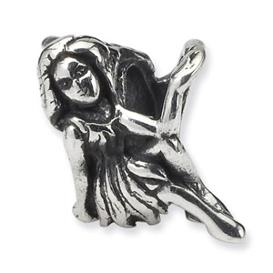 .925 Sterling Silver Fairy Bead