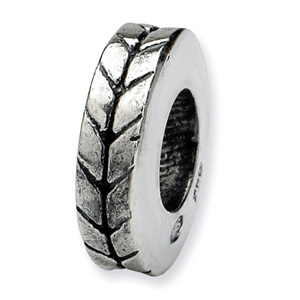 .925 Sterling Silver Notched Spacer Bead