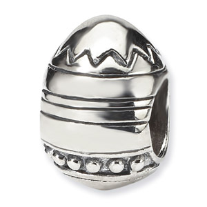 Sterling Silver Easter Egg Bead